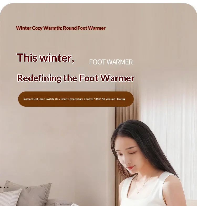 Foot Warmer Winter Office Dormitory Table Under Cover Electric Heating Intelligent Temperature Control Warm-up Device Heater