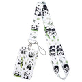 Cute Hand Drawn Pet Animal Lanyard Neck Strap Keychain ID Card Cover Badge Holder Mobile Phone Hang Rope Keyring Accessories
