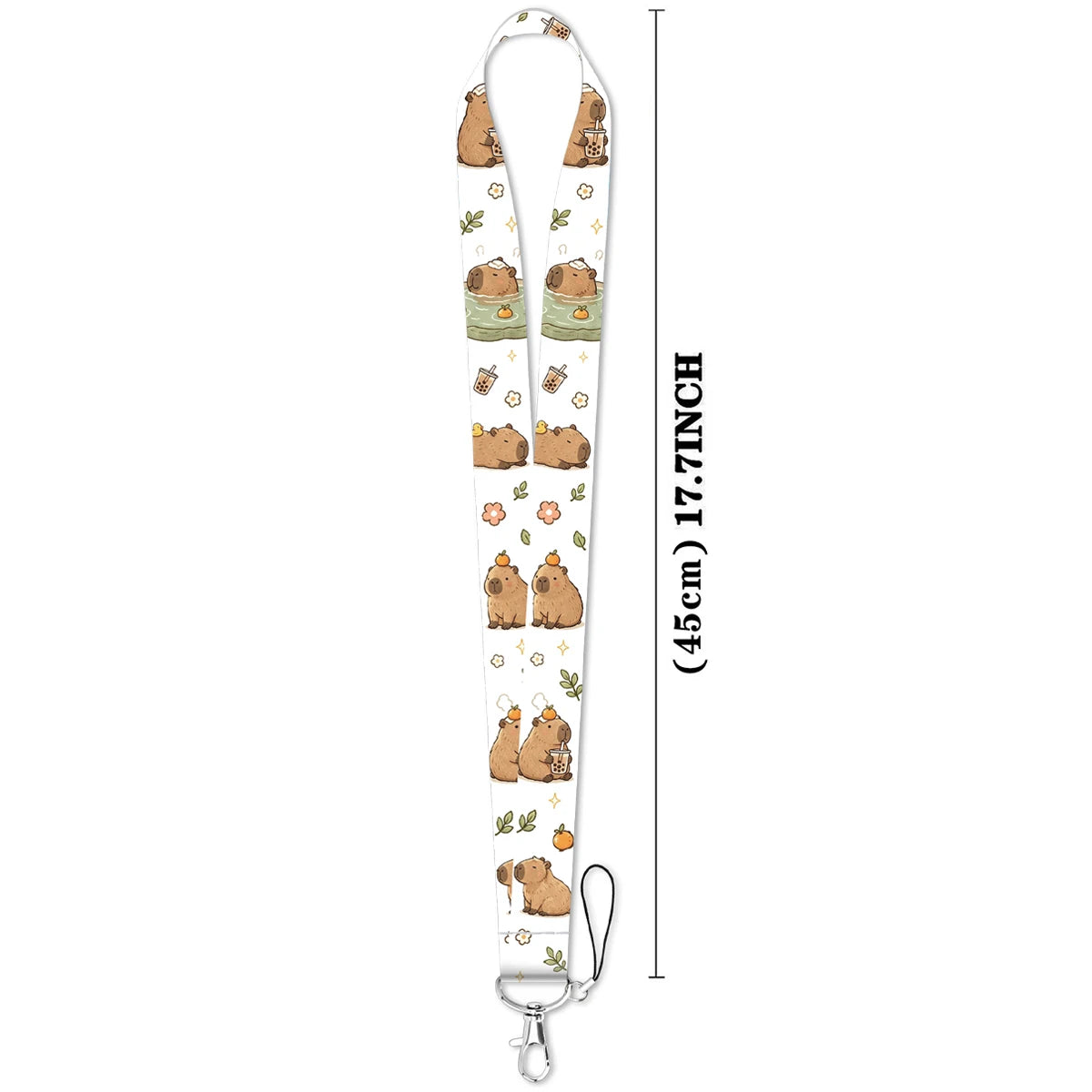 Cute Hand Drawn Pet Animal Lanyard Neck Strap Keychain ID Card Cover Badge Holder Mobile Phone Hang Rope Keyring Accessories