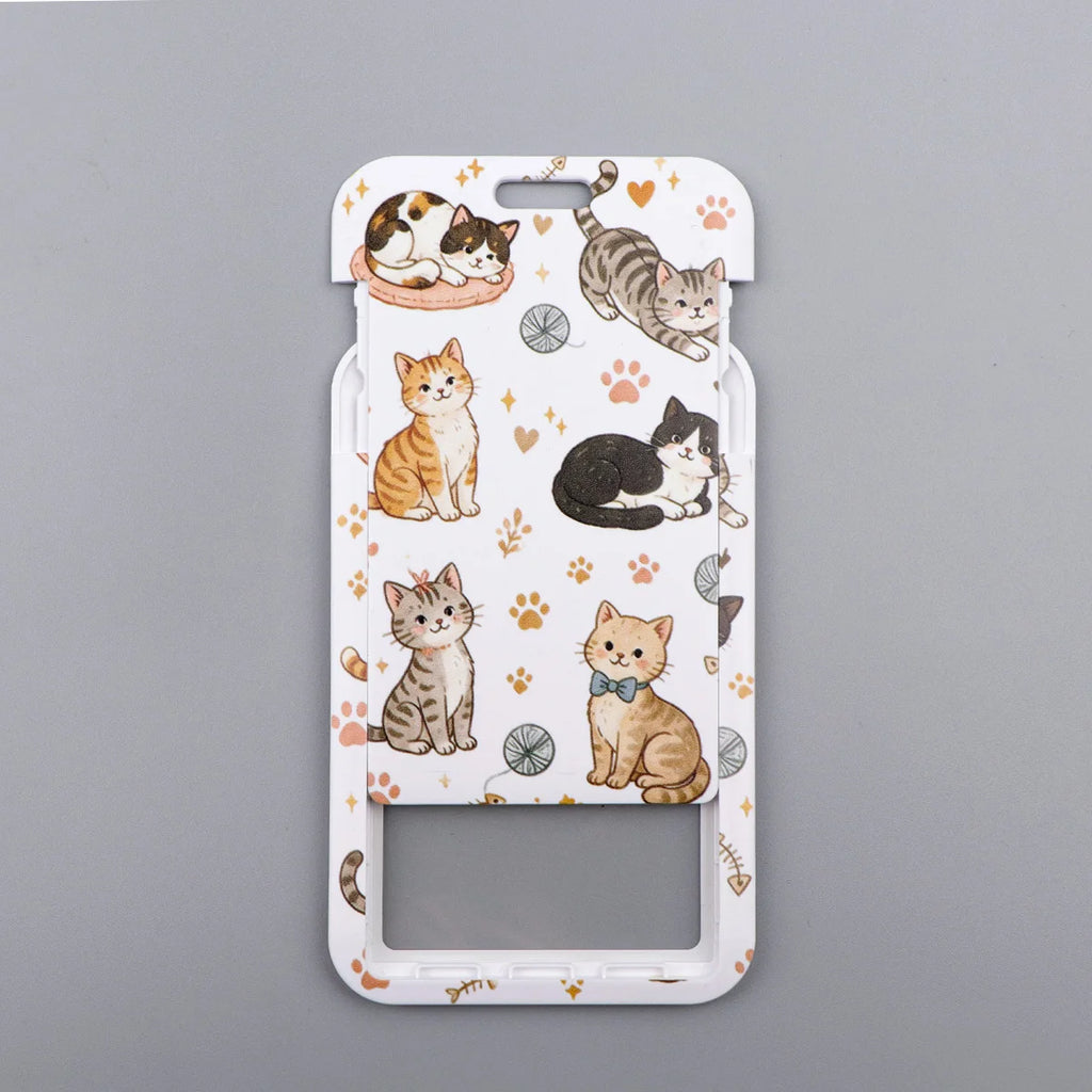 Cute Hand Drawn Pet Animal Lanyard Neck Strap Keychain ID Card Cover Badge Holder Mobile Phone Hang Rope Keyring Accessories