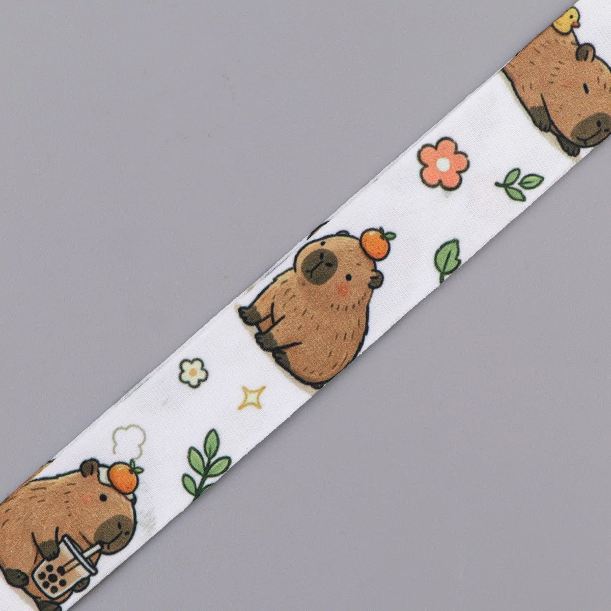 Cute Hand Drawn Pet Animal Lanyard Neck Strap Keychain ID Card Cover Badge Holder Mobile Phone Hang Rope Keyring Accessories