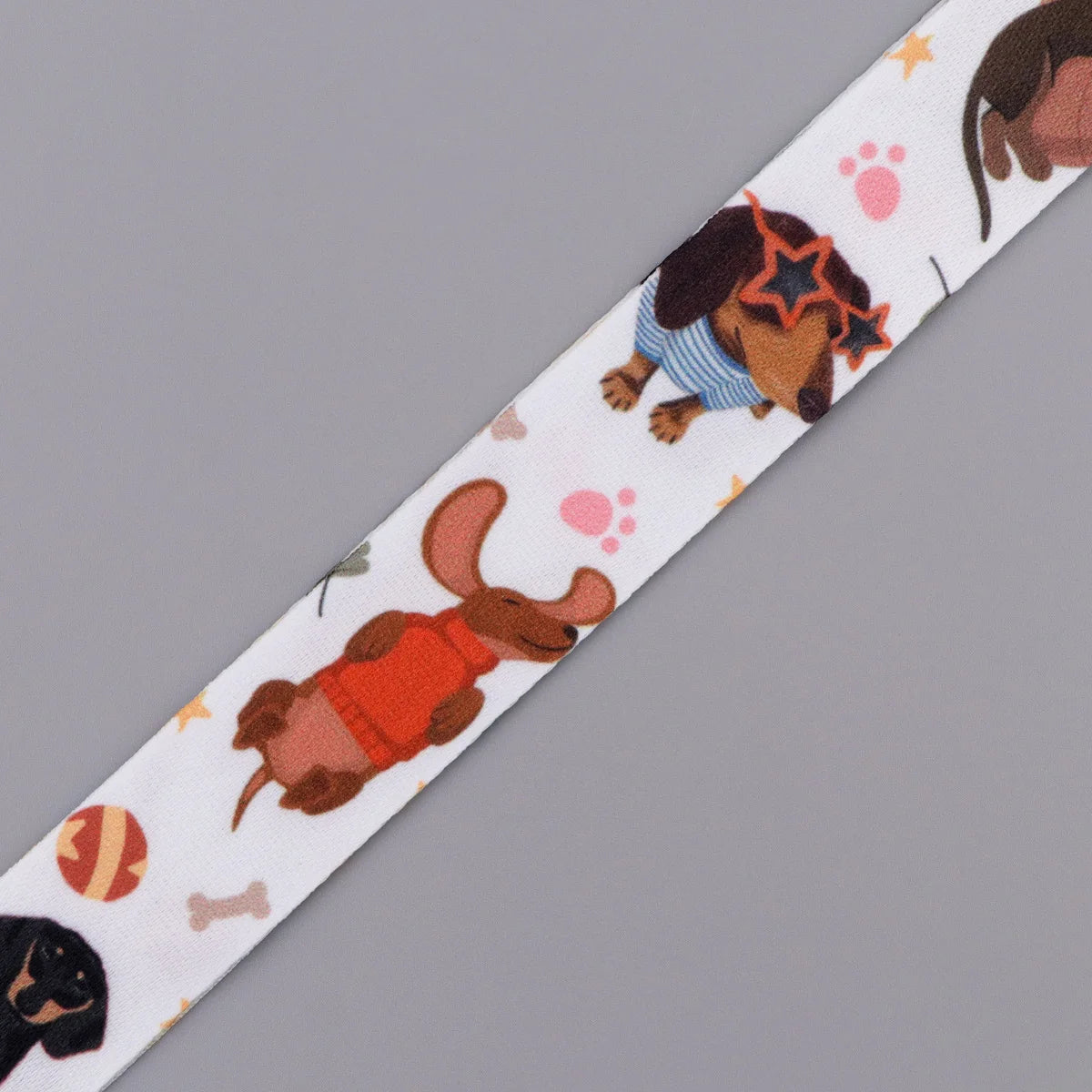 Cute Hand Drawn Pet Animal Lanyard Neck Strap Keychain ID Card Cover Badge Holder Mobile Phone Hang Rope Keyring Accessories